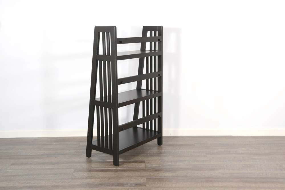 Sunny Designs - Scottsdale -  48in Mahogany Wood Folding Bookcase - 2839BW-48 veiw 4