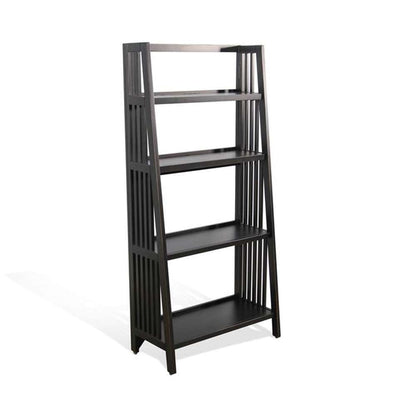 Sunny Designs - Scottsdale -   60in Mahogany Wood Folding Bookcase - 2839BW-60 veiw 1