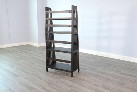 Sunny Designs - Scottsdale -   60in Mahogany Wood Folding Bookcase - 2839BW-60 veiw 2
