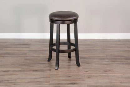 Sunny Designs - Scottsdale -  Wood Bar Swivel Bar Stool with Cushion Seat (Set of 2) - 1646BW-30 veiw 3