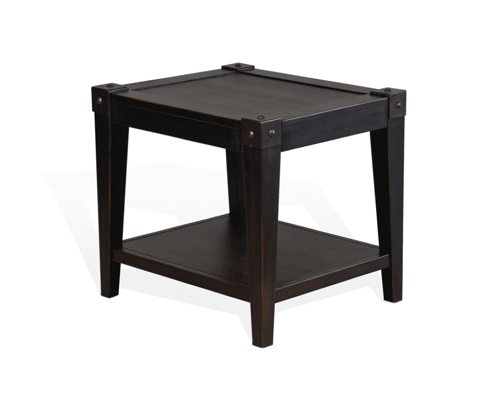 Sunny Designs - Seal Beach End Table in Black - 3124BW-E veiw 1