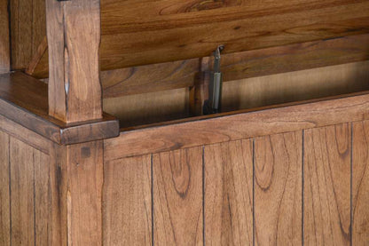 Sunny Designs - Sedona -  78in 4-hook Farmhouse Wood Hall Tree - 2537RO2 veiw 2