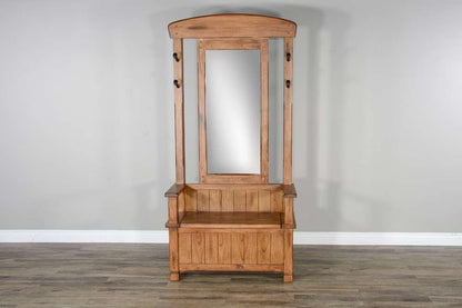 Sunny Designs - Sedona -  78in 4-hook Farmhouse Wood Hall Tree - 2537RO2 veiw 6