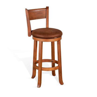 Sunny Designs - Sedona -  Bar Swivel Barstool, Cushion Seat & Back (Set of 2) - 1646RO-B30 veiw 1