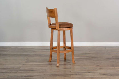 Sunny Designs - Sedona -  Bar Swivel Barstool, Cushion Seat & Back (Set of 2) - 1646RO-B30 veiw 2