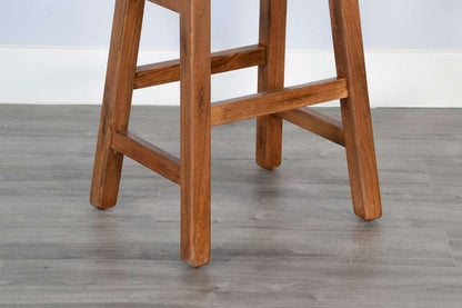 Sunny Designs - Sedona -  Beach Pebble Bar Saddle Seat Stool, Wood Seat (Set of 2) - 1768RO2-30 veiw 2