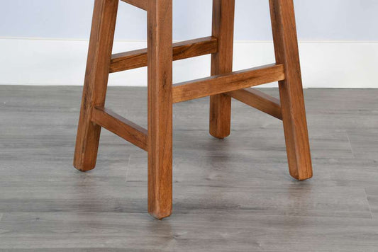 Sunny Designs - Sedona -  Beach Pebble Bar Saddle Seat Stool, Wood Seat (Set of 2) - 1768RO2-30 veiw 2