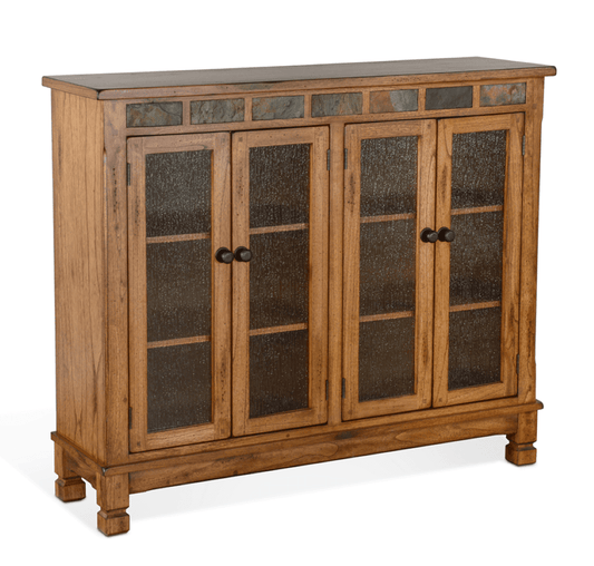 Sunny Designs - Sedona Bookcase with 4 Doors in Light Brown - 2813RO2 veiw 1