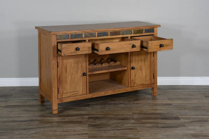 Sunny Designs - Sedona Buffet with Slate in Light Brown - 1903RO2-B2 veiw 2