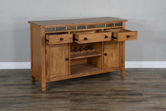Sunny Designs - Sedona Buffet with Slate in Light Brown - 1903RO2-B2 veiw 2