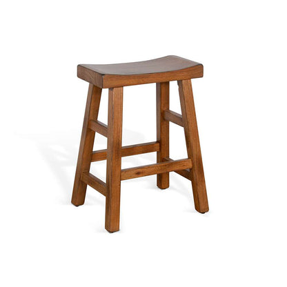 Sunny Designs - Sedona -  Counter Saddle Seat Stool, Wood Seat (Set of 2) - 1768RO2-24 veiw 1