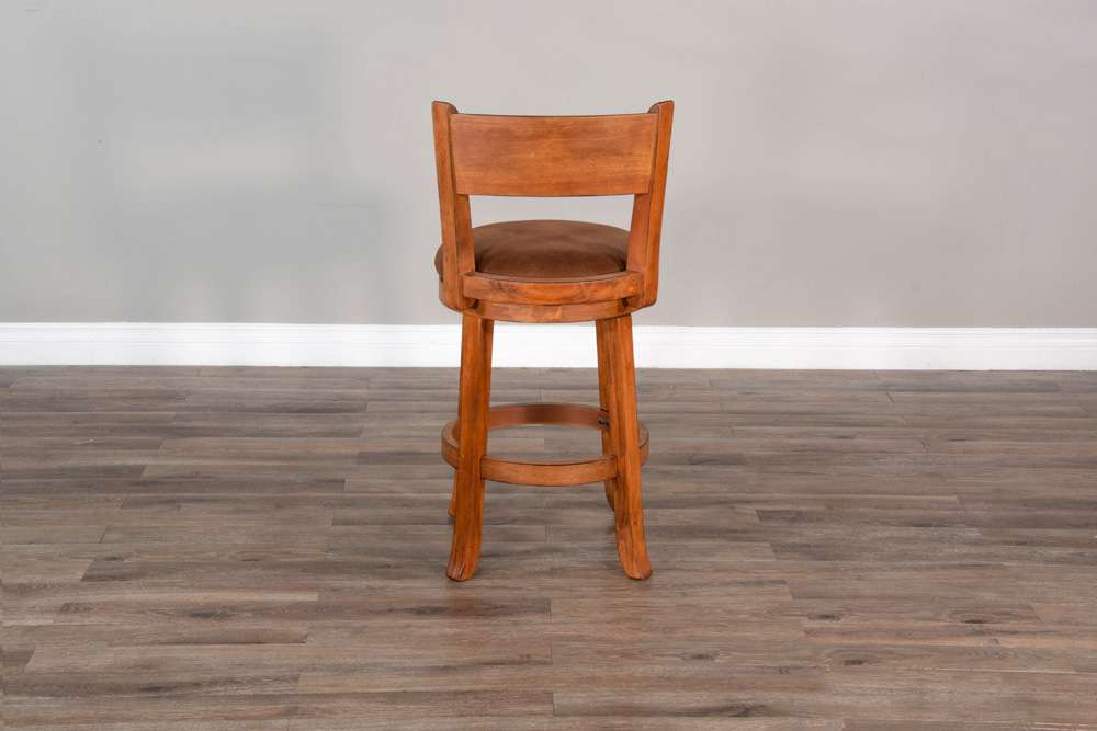 Sunny Designs - Sedona -  Counter Swivel Barstool, Cushion Seat & Back (Set of 2) - 1646RO-B24 veiw 3