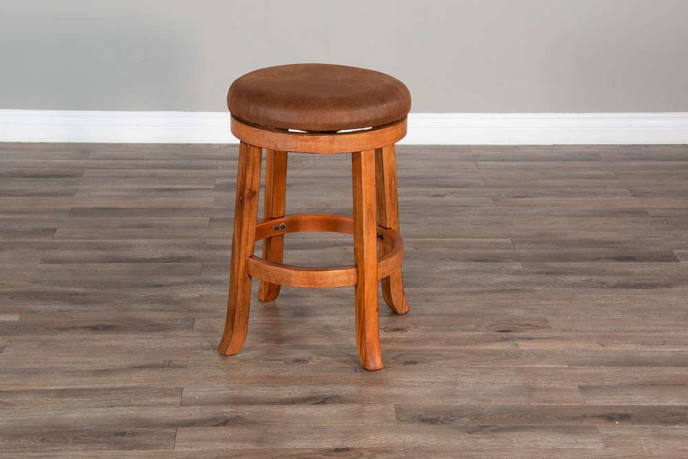 Sunny Designs - Sedona -  Counter Swivel Stool, Cushion Seat (Set of 2) - 1646RO-24 veiw 3