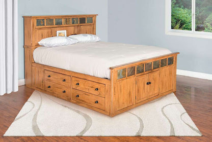 Sunny Designs - Sedona -  Eastern King Storage Bed with Slate - 2334RO-SEK veiw 1