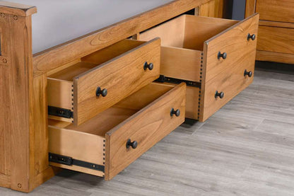 Sunny Designs - Sedona -  Eastern King Storage Bed with Slate - 2334RO-SEK veiw 3