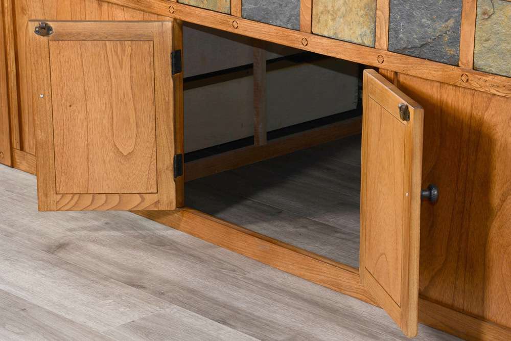 Sunny Designs - Sedona -  Eastern King Storage Bed with Slate - 2334RO-SEK veiw 4