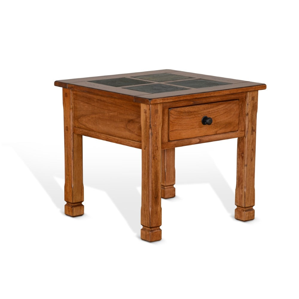Sunny Designs - Sedona End Table - Light Brown - 3143RO2-E veiw 1