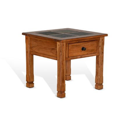 Sunny Designs - Sedona End Table - Light Brown - 3143RO2-E veiw 1