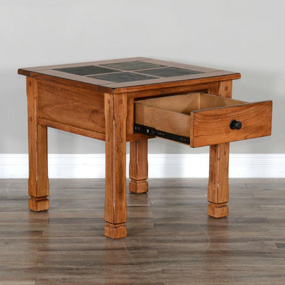 Sunny Designs - Sedona End Table - Light Brown - 3143RO2-E veiw 3