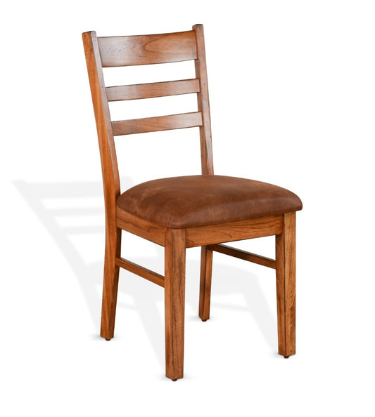 Sunny Designs - Sedona Ladderback Chair with Cushion Seat in Light Brown (Set of 2) - 1616RO2-CT veiw 1