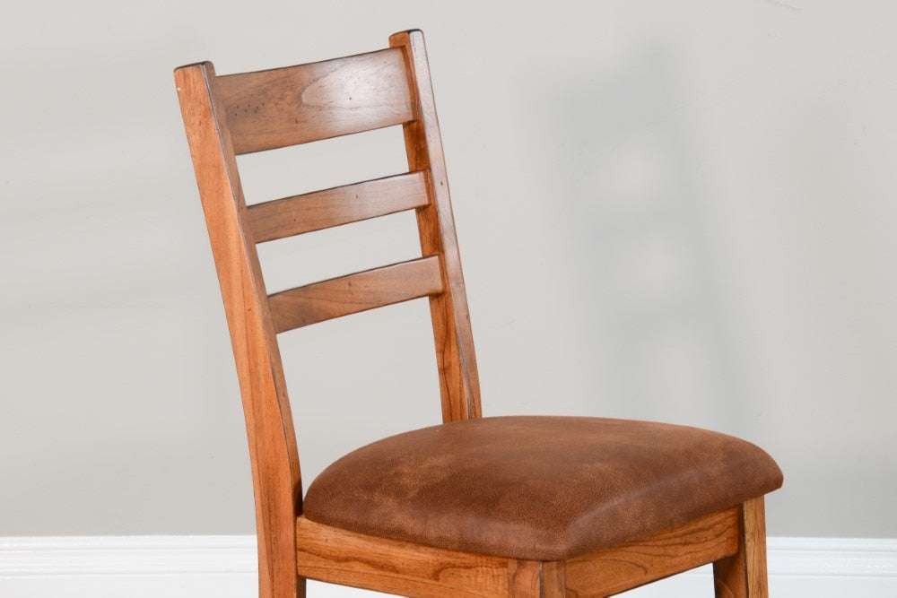 Sunny Designs - Sedona Ladderback Chair with Cushion Seat in Light Brown (Set of 2) - 1616RO2-CT veiw 2