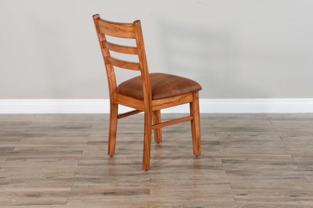 Sunny Designs - Sedona Ladderback Chair with Cushion Seat in Light Brown (Set of 2) - 1616RO2-CT veiw 4