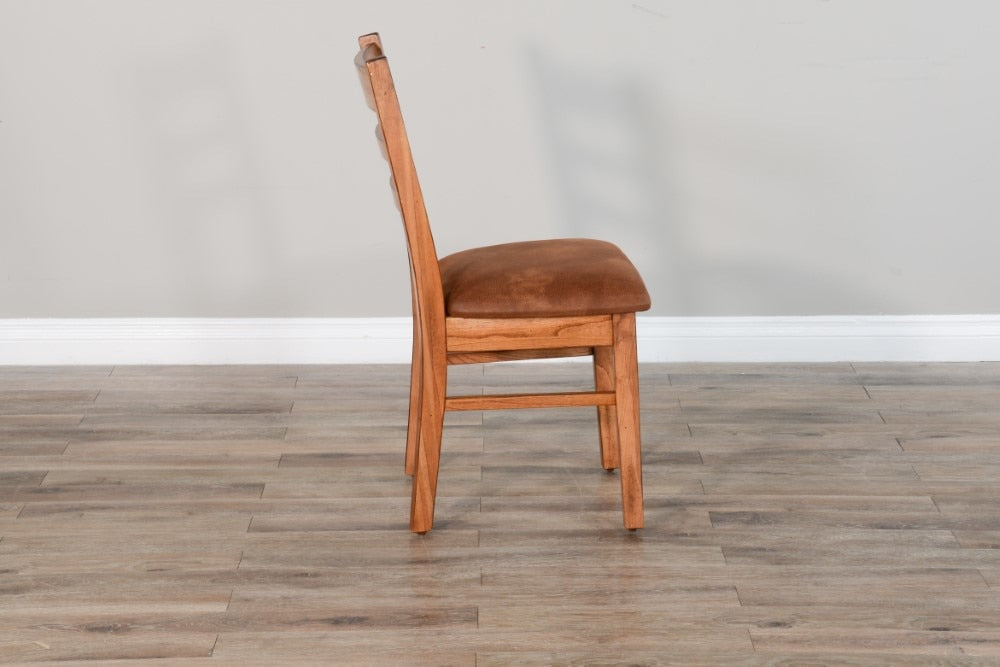 Sunny Designs - Sedona Ladderback Chair with Cushion Seat in Light Brown (Set of 2) - 1616RO2-CT veiw 5