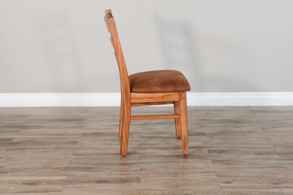 Sunny Designs - Sedona Ladderback Chair with Cushion Seat in Light Brown (Set of 2) - 1616RO2-CT veiw 5