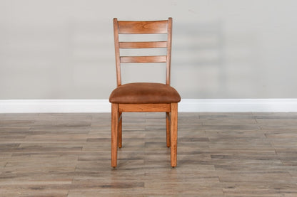 Sunny Designs - Sedona Ladderback Chair with Cushion Seat in Light Brown (Set of 2) - 1616RO2-CT veiw 6