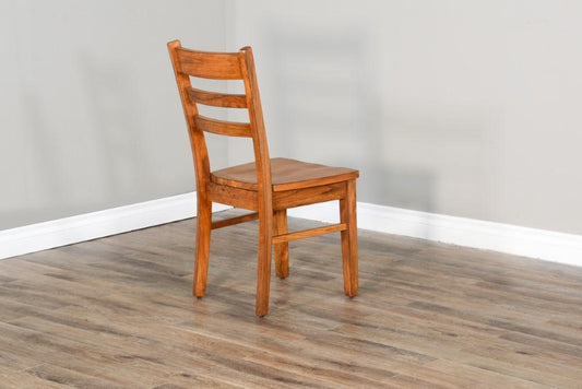 Sunny Designs - Sedona Ladderback Chair with Wood Seat in Light Brown (Set of 2) - 1616RO2 veiw 2