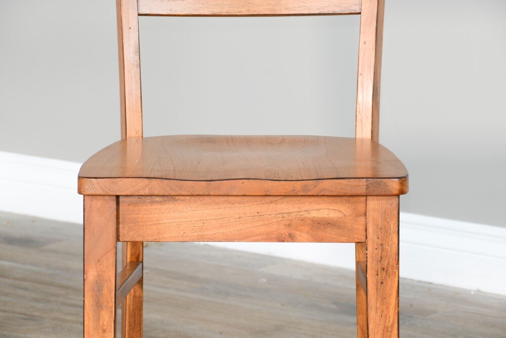 Sunny Designs - Sedona Ladderback Chair with Wood Seat in Light Brown (Set of 2) - 1616RO2 veiw 3