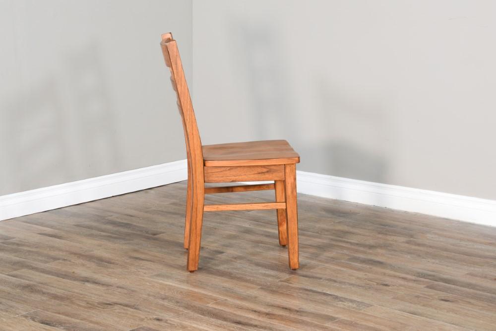 Sunny Designs - Sedona Ladderback Chair with Wood Seat in Light Brown (Set of 2) - 1616RO2 veiw 4