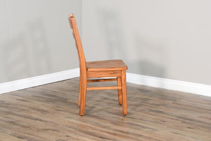 Sunny Designs - Sedona Ladderback Chair with Wood Seat in Light Brown (Set of 2) - 1616RO2 veiw 4