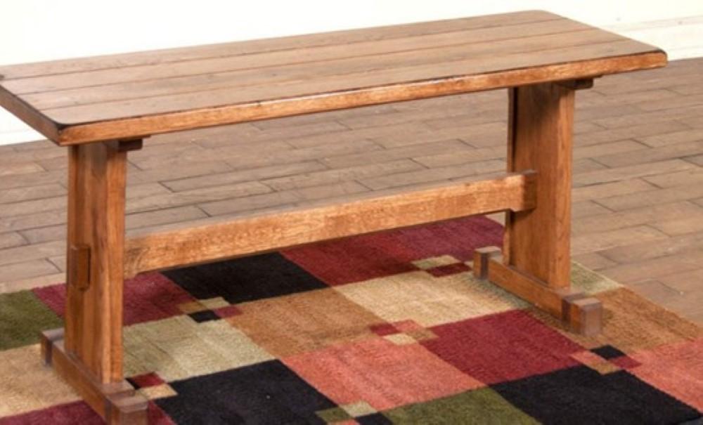 Sunny Designs - Sedona Nook Side Bench - Light Brown - 0219RO2-SB veiw 1