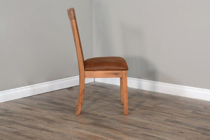 Sunny Designs - Sedona Slatback Chair in Light Brown (Set of 2) - 1424RO2-CT veiw 3