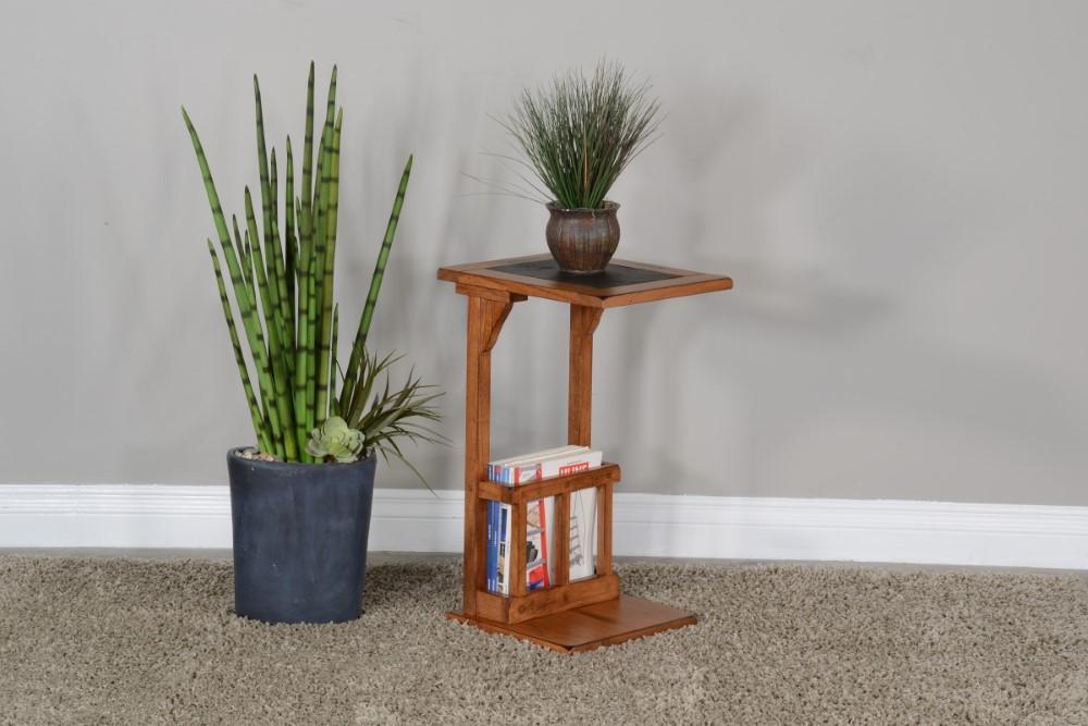 Sunny Designs - Sedona Sofa Mate Table in Light Brown - 2121RO2 veiw 5