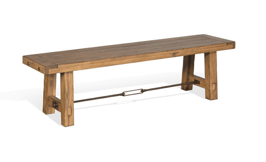 Sunny Designs - Sierra Dry Leaf Bench in Light Brown - 1615DL veiw 1