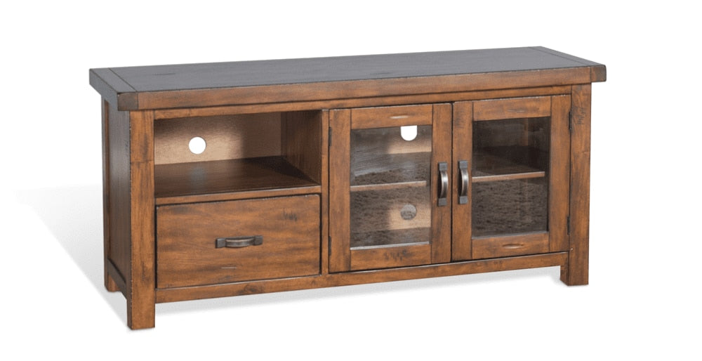 Sunny Designs - Tuscany 54in TV Console in Medium Brown - 3609VM-54 veiw 1