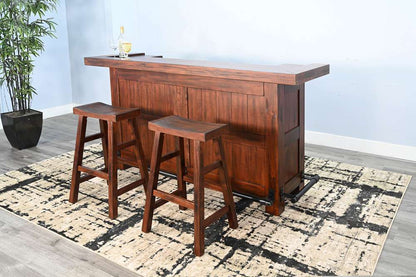 Sunny Designs - Tuscany -  78in Farmhouse Wood Home Bar - 1959VM veiw 2