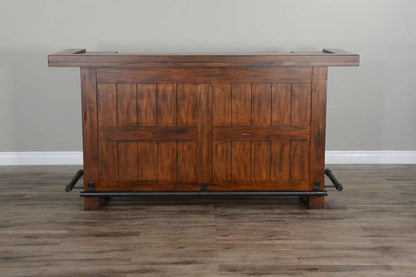Sunny Designs - Tuscany -  78in Farmhouse Wood Home Bar - 1959VM veiw 5