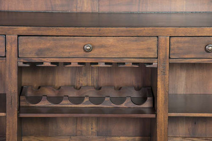 Sunny Designs - Tuscany -  78in Farmhouse Wood Home Bar - 1959VM veiw 6