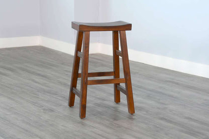 Sunny Designs - Tuscany -  Bar Saddle Seat Stool, Wood Seat (Set of 2) - 1768VM-30 veiw 3