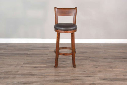 Sunny Designs - Tuscany -  Bar Swivel Barstool, Cushion Seat & Back (Set of 2) - 1646VM-B30 veiw 2