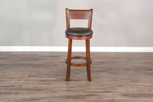 Sunny Designs - Tuscany -  Bar Swivel Barstool, Cushion Seat & Back (Set of 2) - 1646VM-B30 veiw 2