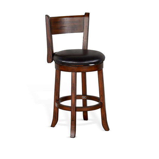 Sunny Designs - Tuscany -  Counter Swivel Barstool, Cushion Seat & Back (Set of 2) - 1646VM-B24 veiw 1