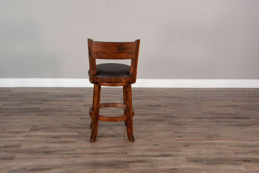 Sunny Designs - Tuscany -  Counter Swivel Barstool, Cushion Seat & Back (Set of 2) - 1646VM-B24 veiw 2