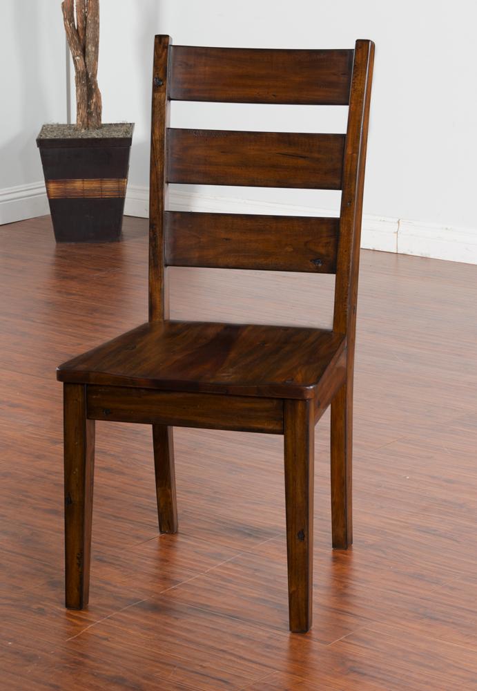Sunny Designs - Tuscany Ladderback Chair with Wood Seat (Set of 2) - 1508VM veiw 1