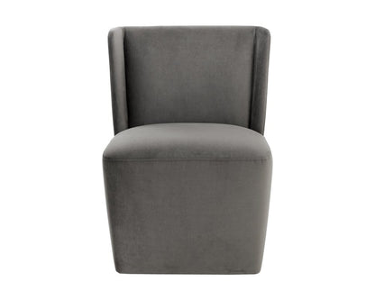 Sunpan - 5West Amita Wheeled Dining Chair - Piccolo Pebble - 109899 view 3