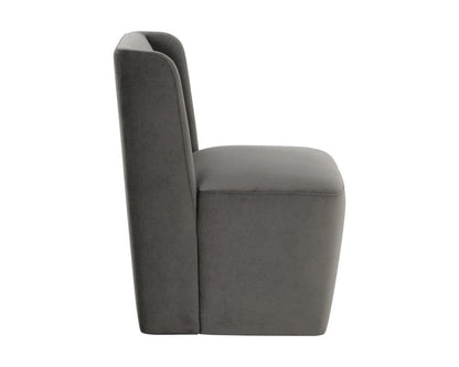 Sunpan - 5West Amita Wheeled Dining Chair - Piccolo Pebble - 109899 view 4
