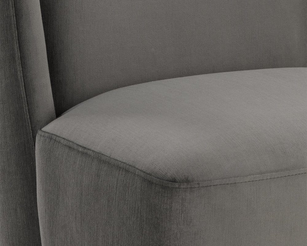 Sunpan - 5West Amita Wheeled Dining Chair - Piccolo Pebble - 109899 view 7